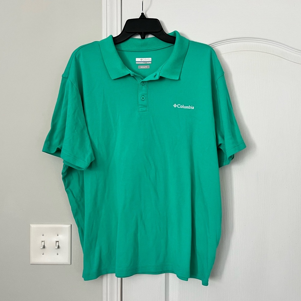 Columbia | men’s green polo - XL